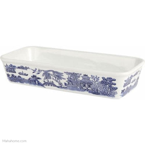 Queens Blue Willow Roasting Dish