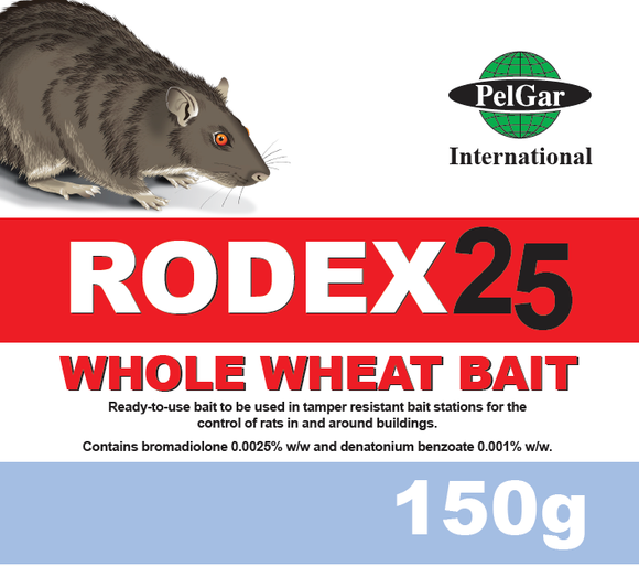 Rodex 25 Whole Wheat Bait 150g