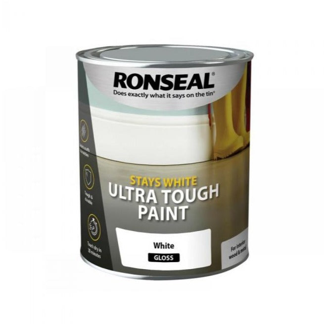 Ronseal Stays White Ultra Tough Paint Gloss