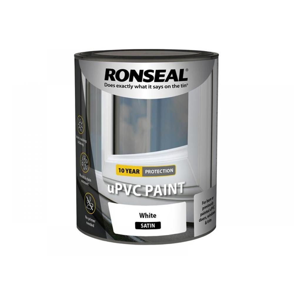 Ronseal uPVC Paint White Satin 750ml