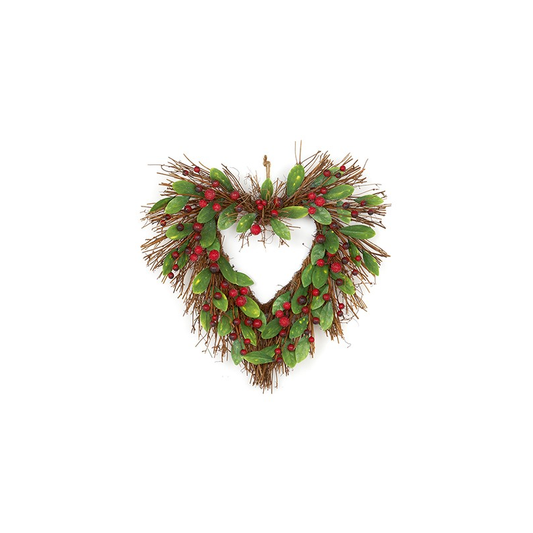 Premier 51cm Berry Heart Wreath