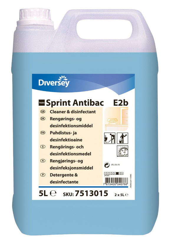 Diversey Taski Sprint Anitbac Multi-Surface Cleaner & Disinfectant 5L