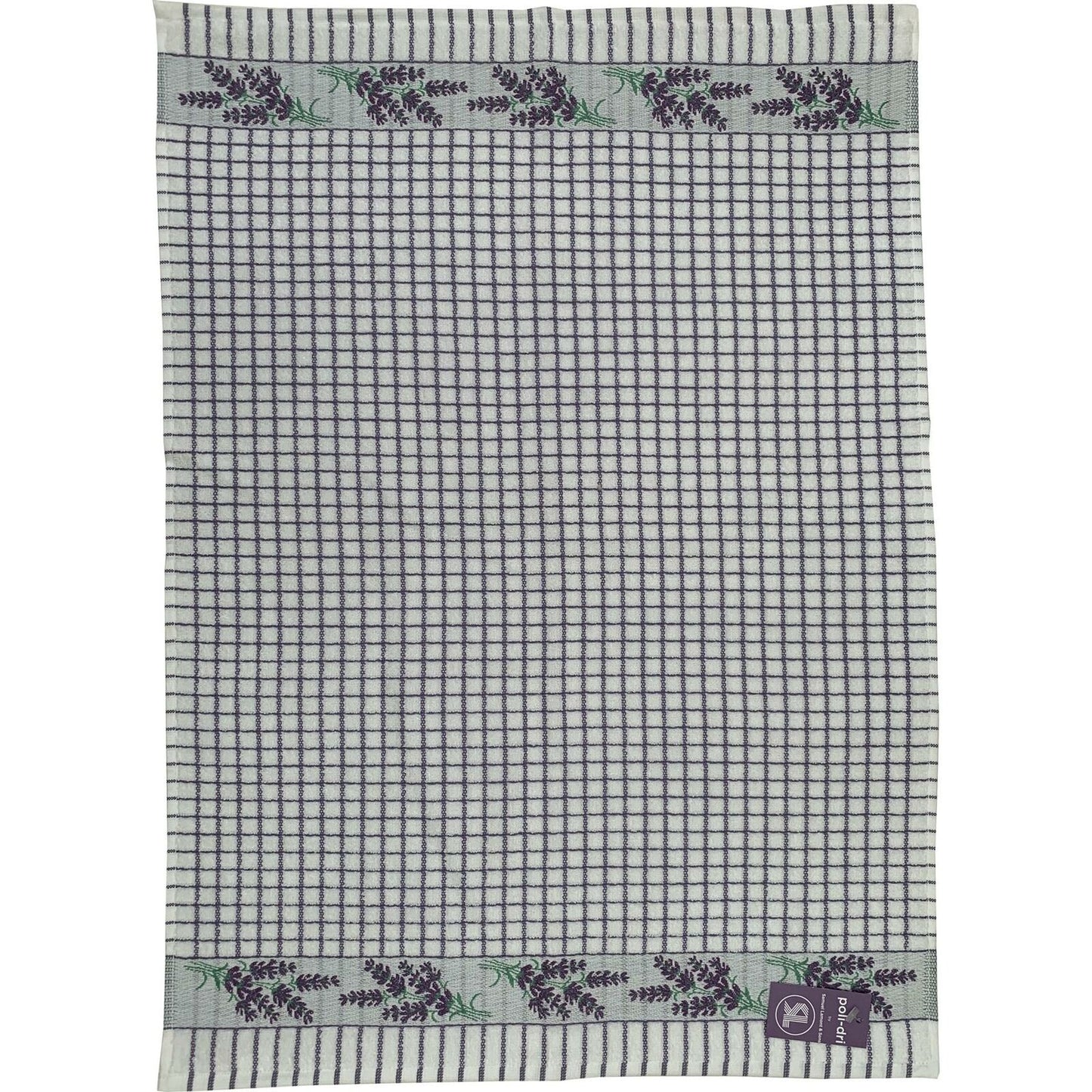 Samuel Lamont Poli-Dri Tea Towel Jacquard Lavender/Sprigs
