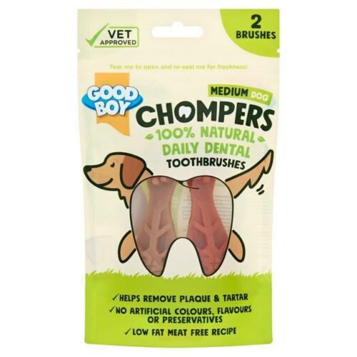 Good Boy Dog Chompers Toothbrush Medium 2-Pack