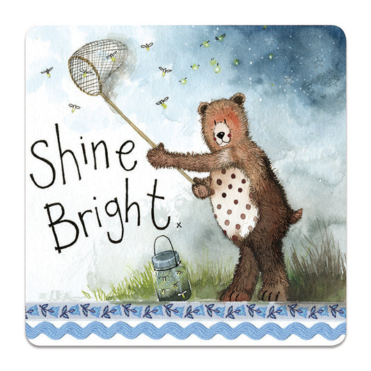 Alex Clark Shine Bright Coaster