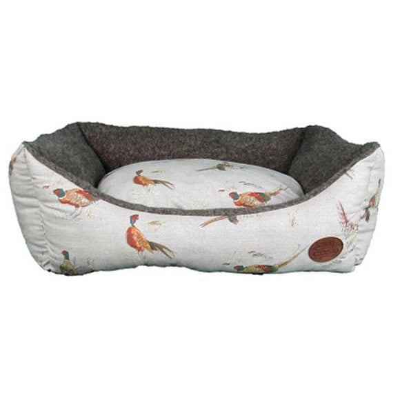 Snug & Cosy Nature Pheasant Print Rectangular Bed