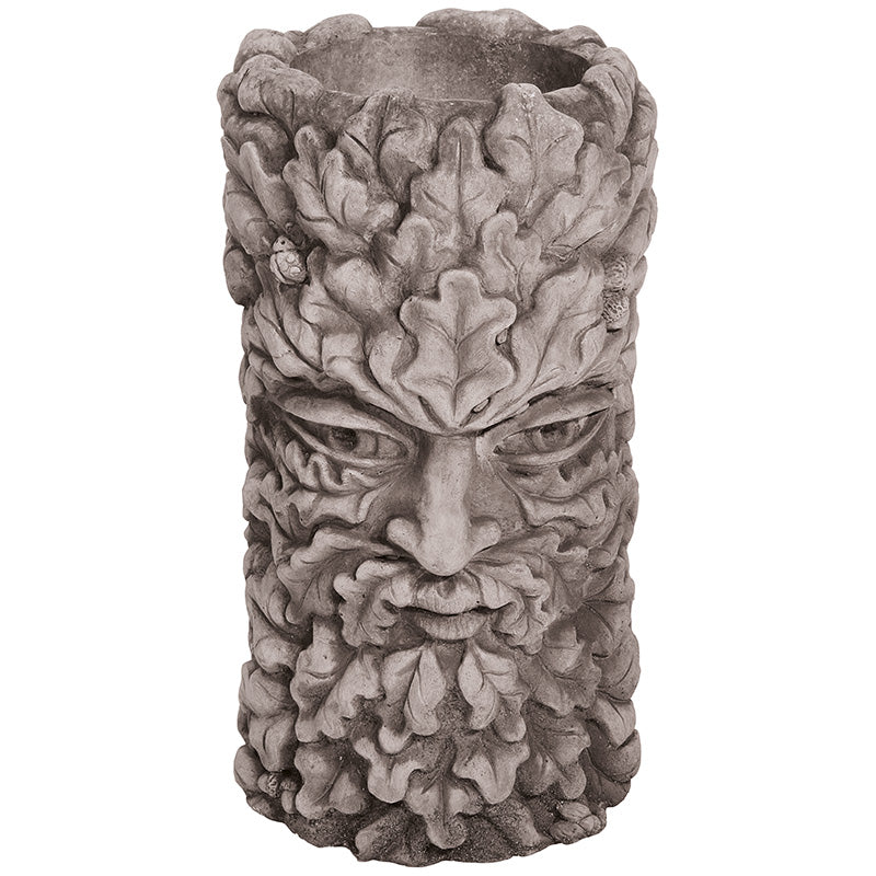 Willowstone Antique Grey Green Man Planter ST56AG