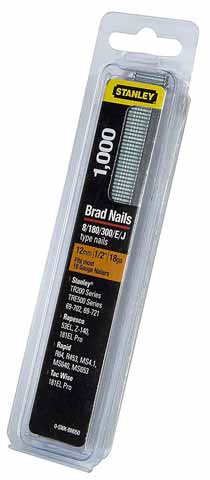 Stanley Brad Nail 12mm 1000 Pieces