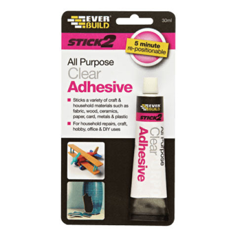 Everbuild Stick 2 All Purpose Clear Adhesive 30ml