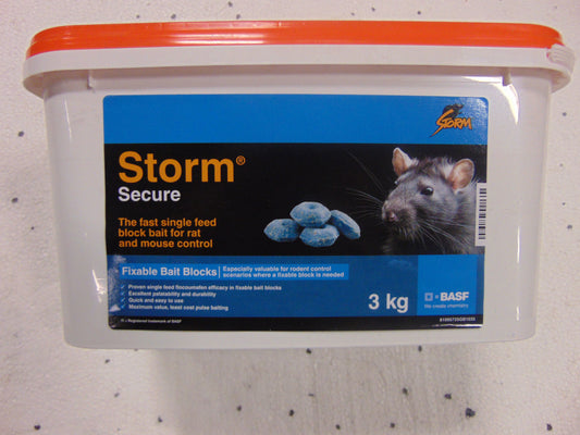 BASF Storm Secure Rat & Mice Bait Wax Blocks 3kg