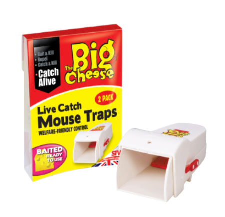The Big Cheese Live Catch Mouse Traps 2-Pack