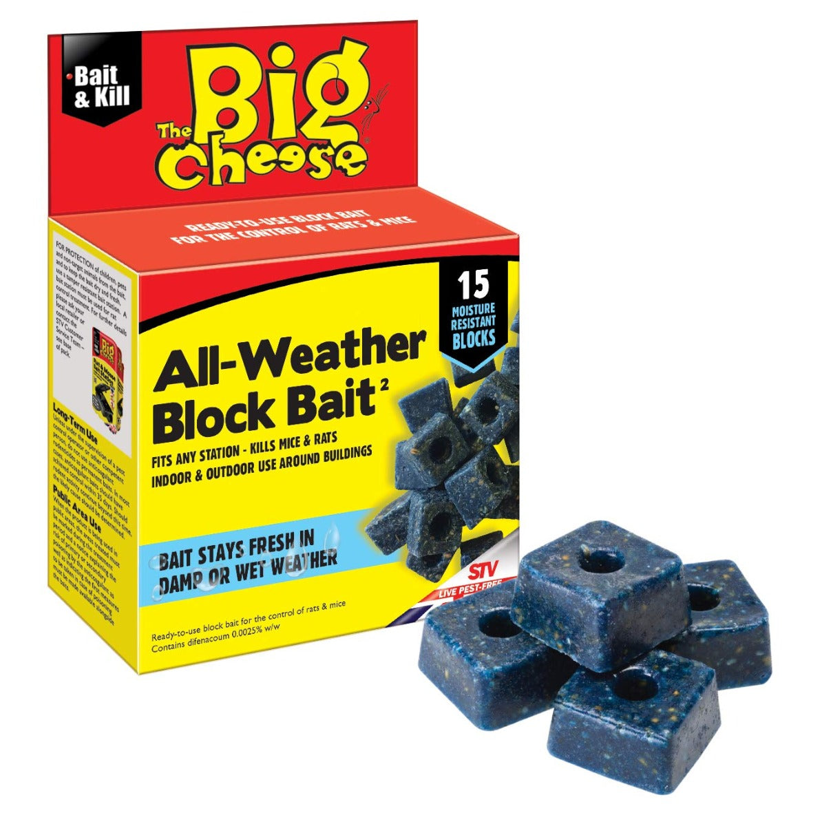 The Big Cheese All Weather Block Bait 15 Blocks