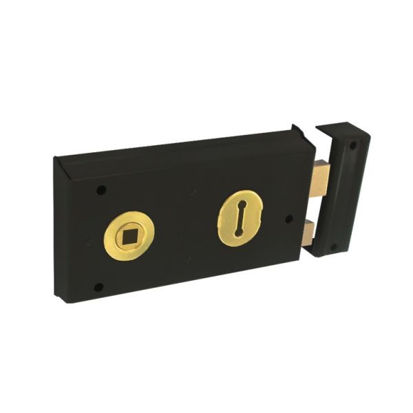 Securit Double Handed Rim Lock Grey 140mm