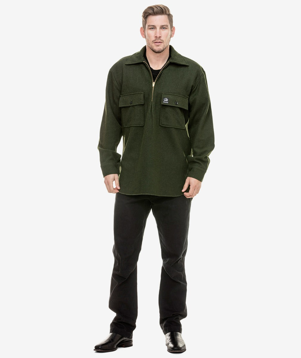 Swanndri Men's Ranger Wool Zip Front Bushshirt