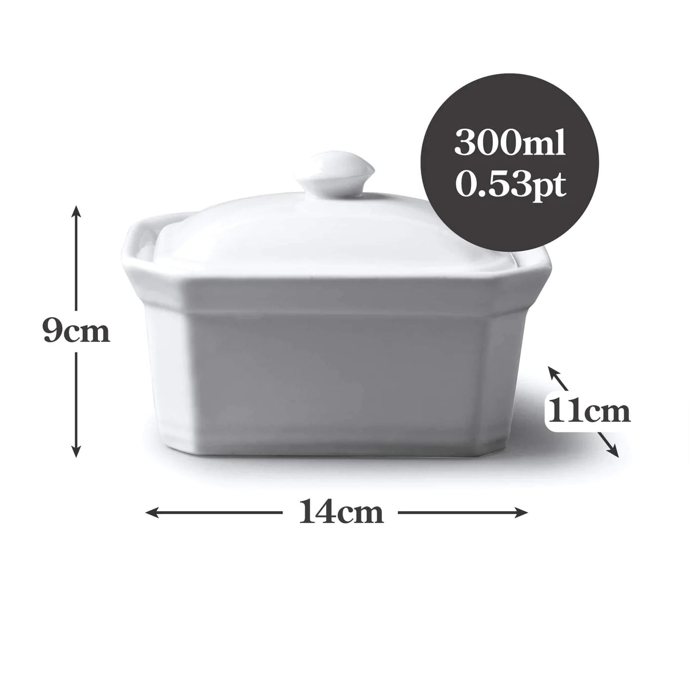 W.M. Bartleet & Sons Small Terrine Butter Dish with Lid