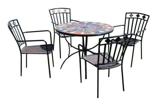 Europa Leisure Granada Table Set & 4 Malaga Chairs