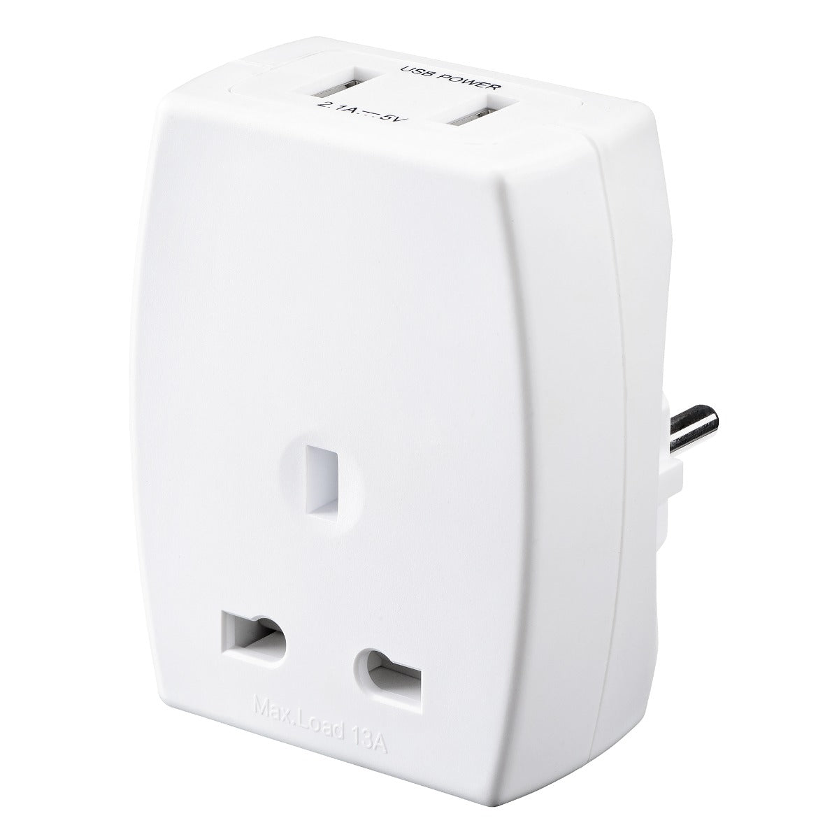 Masterplug USB Travel Adaptor UK - EUR