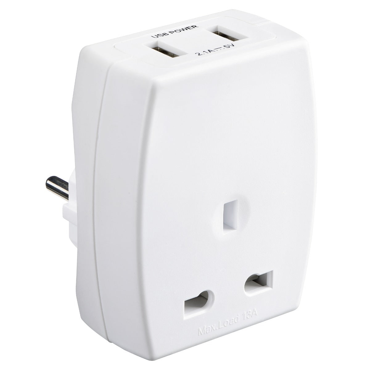 Masterplug USB Travel Adaptor UK - EUR