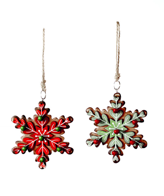 Premier Snowflake Hanging Christmas Tree Decoration