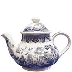 Queens Blue Willow Georgian Teapot 1200ml