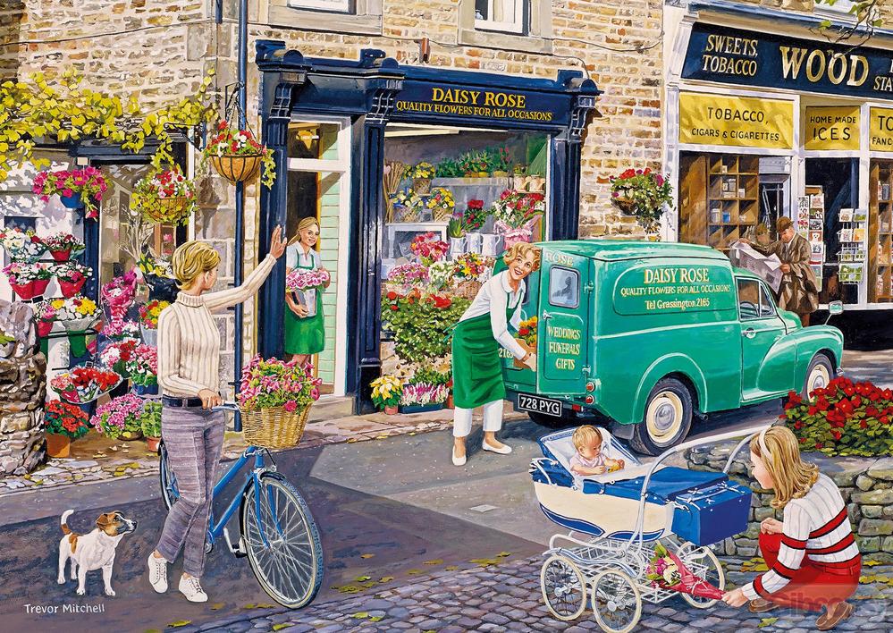 Gibsons The Florist's Round 4 X 500 Piece Jigsaw