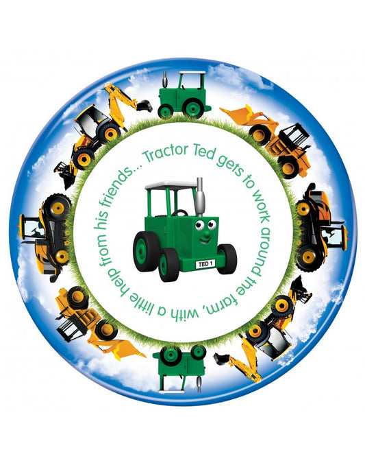 Tractor Ted Digger Plate