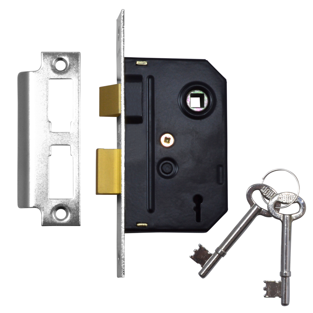 UNION 2295 2 Lever Sashlock Chrome Plated