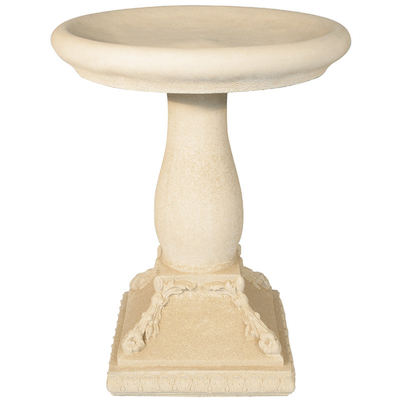 Willowstone Cream Venetian Bird Bath V6W