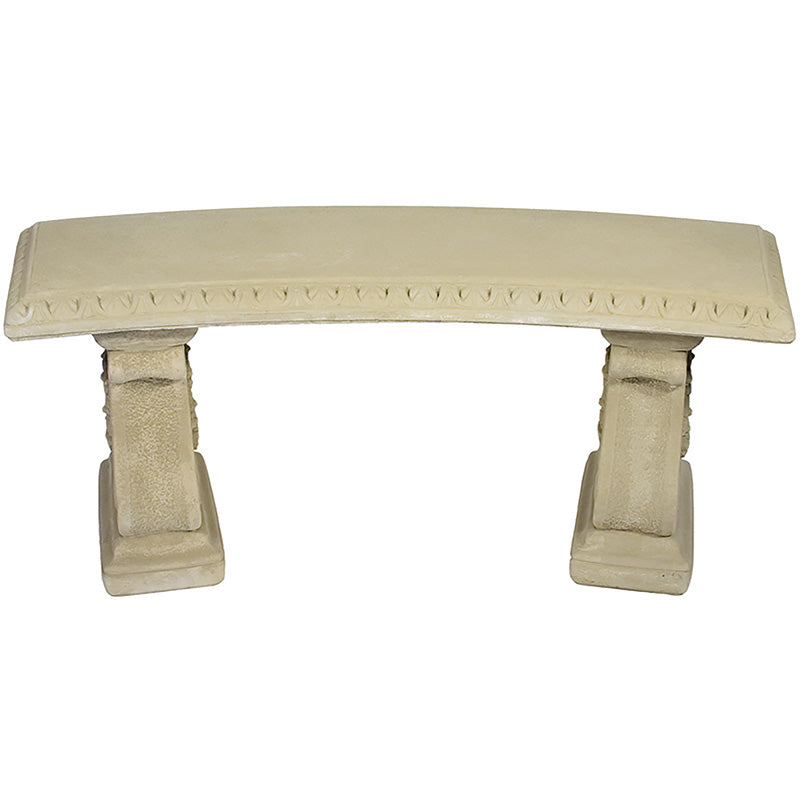 Willowstone Green Venetian Curved Bench V12G