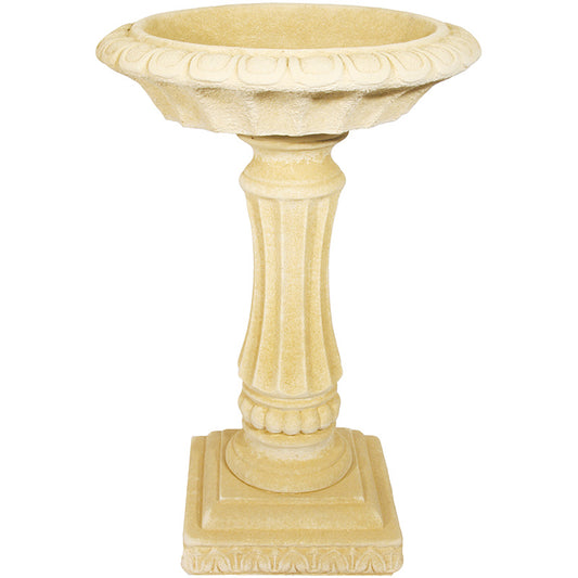 Willowstone Cream Victorian Bird Bath V22C