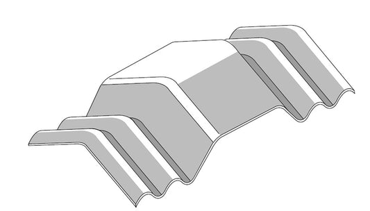 Eternit 6'' Vented Cranked Crown Sheet 900mm 22.5 Degree