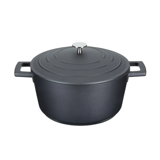 MasterClass Cast Aluminium 4 Litre Casserole Dish Black