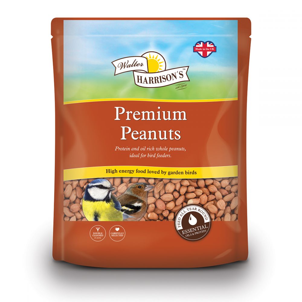 Walter Harrison's Premium Peanuts Bird Feed Pouch 4kg
