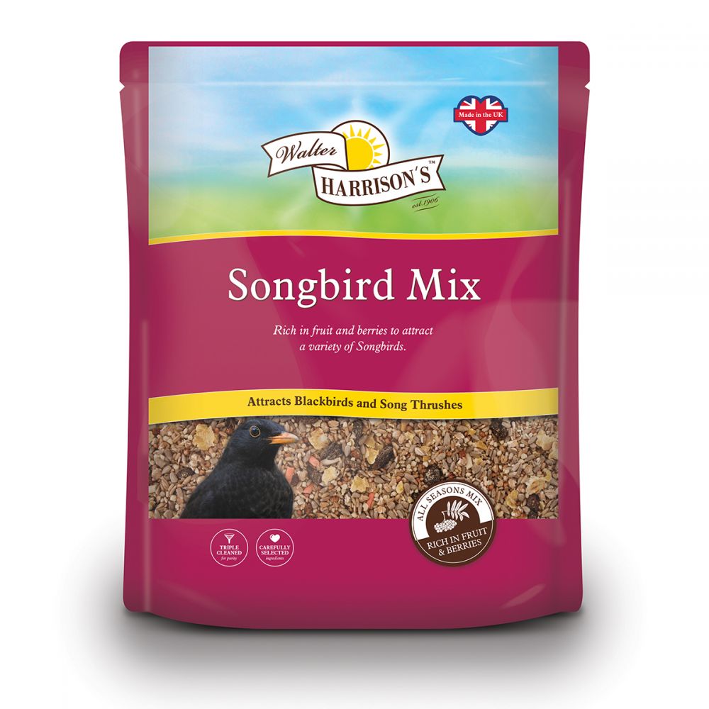 Walter Harrison's Songbird Mix Bird Feed Pouch 2kg