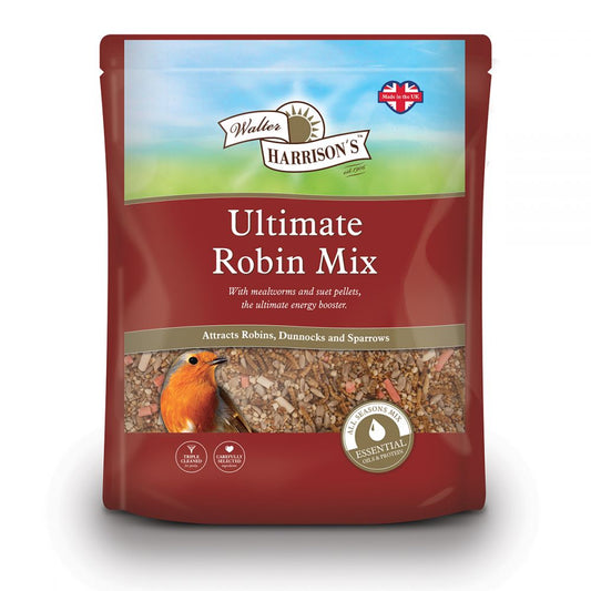 Walter Harrison's Ultimate Robin Mix Bird Feed Pouch 2kg