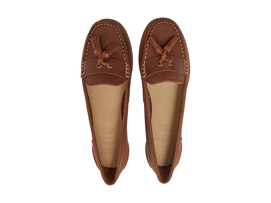 Chatham Arora Leather Tassel Loafers