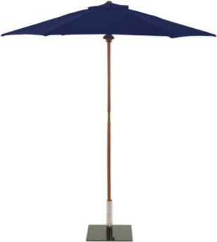 Glencrest Sturdi Wooden Parasol Navy 3m