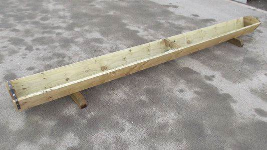 Wooden Sheep Trough 10'