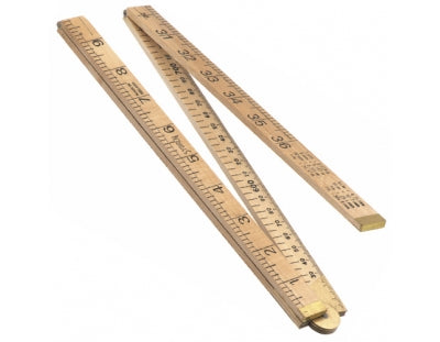 RST Folding Rules Wooden 1m