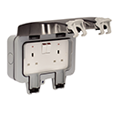 Masterplug IP66 13A Twin Exterior Switched Socket