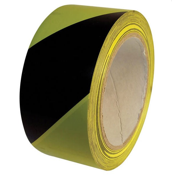 Empire PVC Hazard Floor Marking Tape Yellow & Black 50mm x 33m