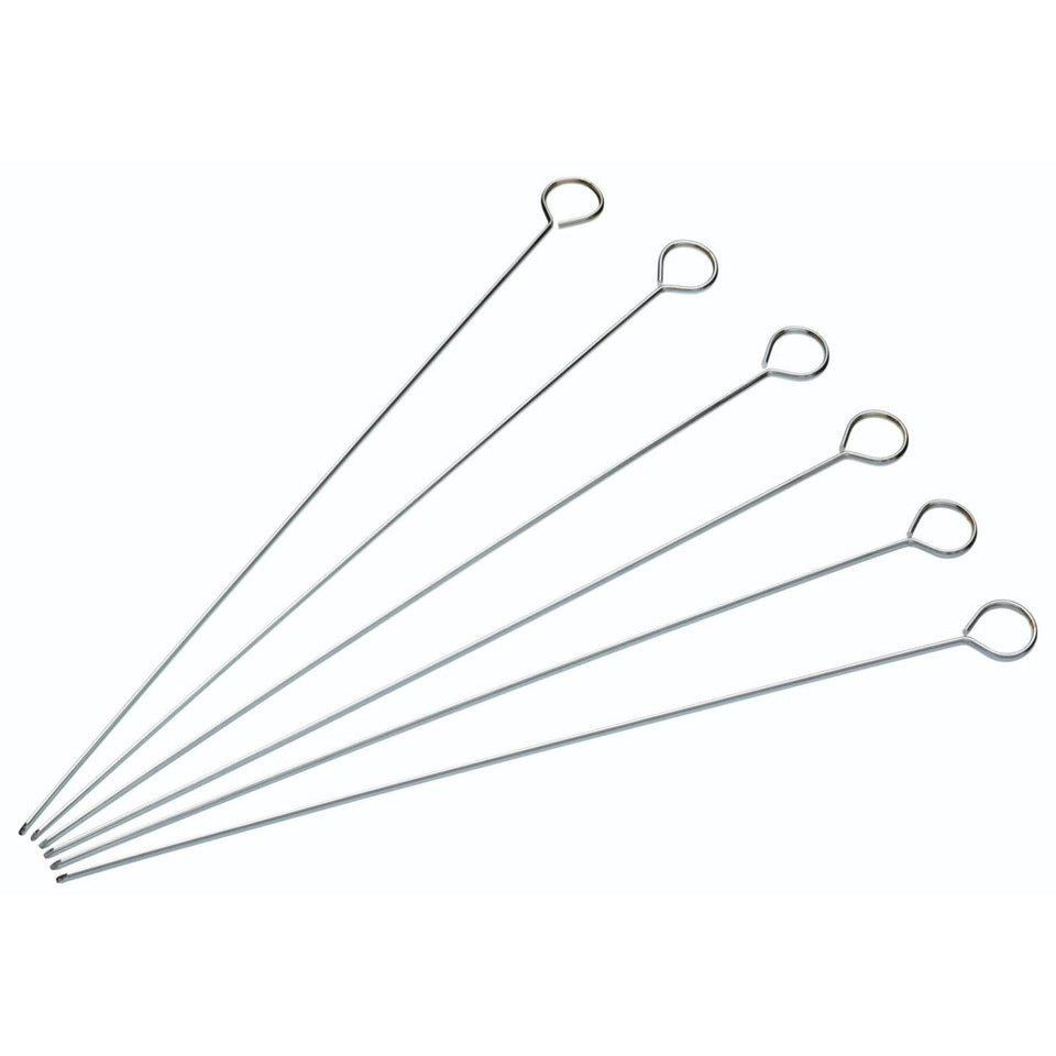 KitchenCraft Flat Sided Skewers 30cm 6-Pack