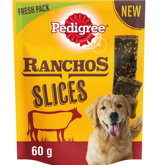 Pedigree Ranchos Slices w/ Beef 60g