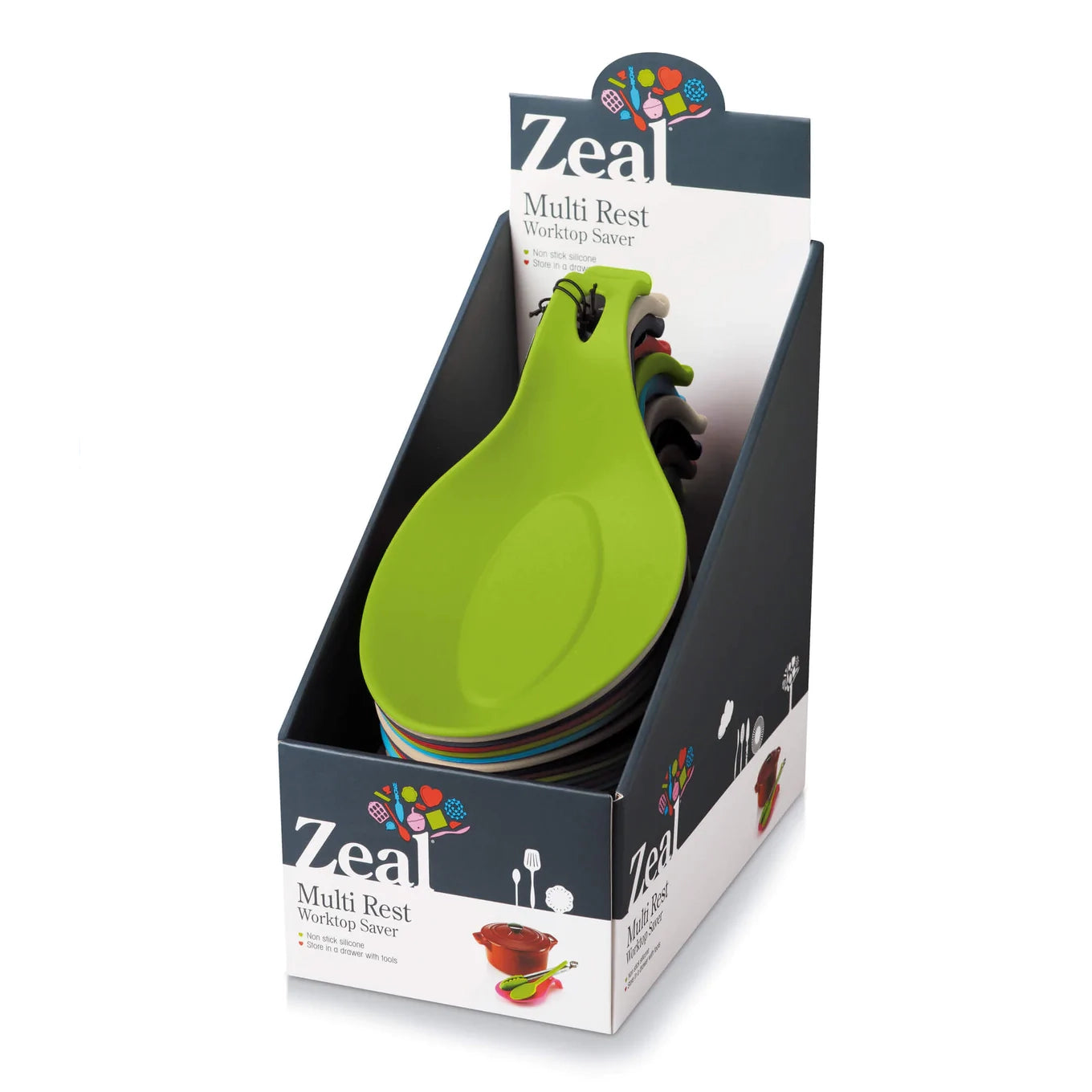 Zeal Silicone Spoon Rest in Assorted Colours