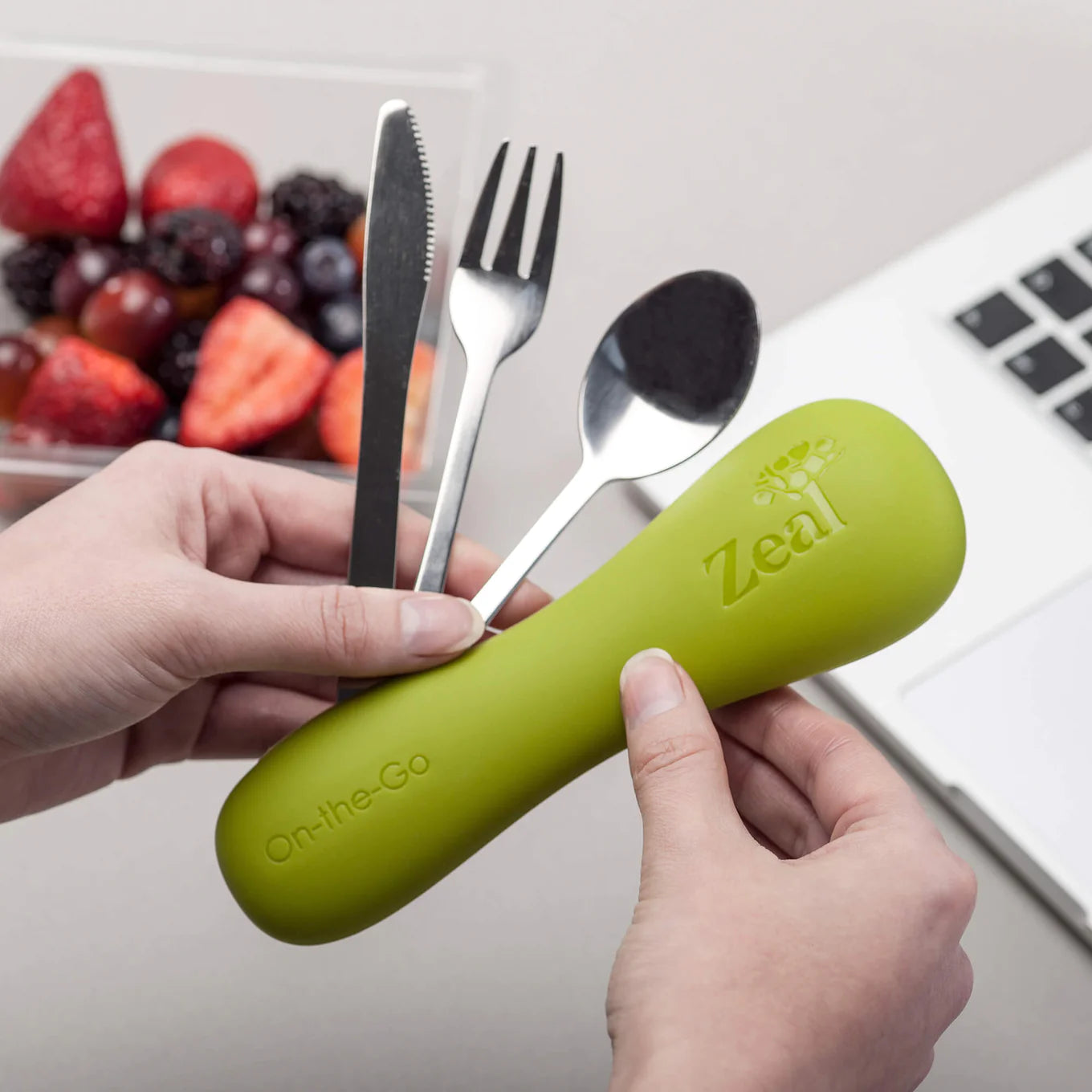 Zeal On the Go Cutlery Set in Silicone Case
